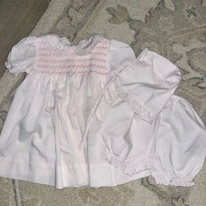 Petit ami heirloom smocked dress